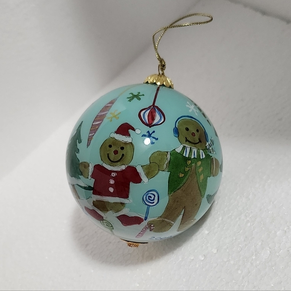 2009 Li Bien Glass Gingerbread Men Ornament by Pier 1 Imports - Picture 5 of 7